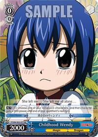 Childhood Wendy U waifu card — Weiss Schwarz